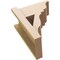Ekena Millwork 8-in W x 14-in D x 18-in H Funston Trad Rough Cedar Woodgrain TimberThane Outlooker, Primed Tan OUTUR080X14X18FST04RCPR - alternate 6